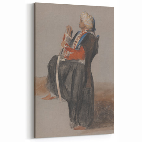 Realism Art Prints - Classical Realism Portrait of Middle Eastern Figure