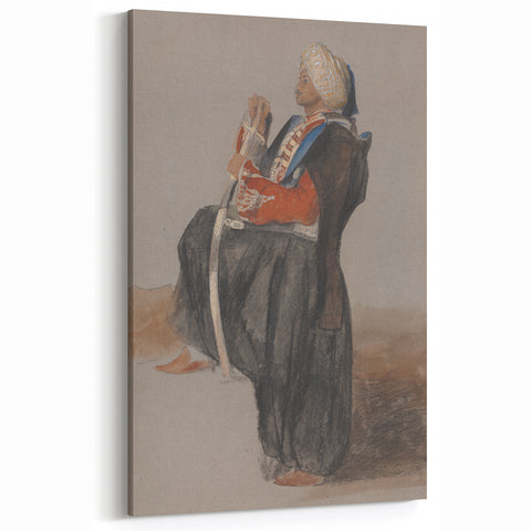 Realism Art Prints - Classical Realism Portrait of Middle Eastern Figure
