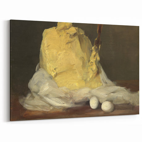 Realism Art Prints - Classical Realism Still Life of Butter and Eggs