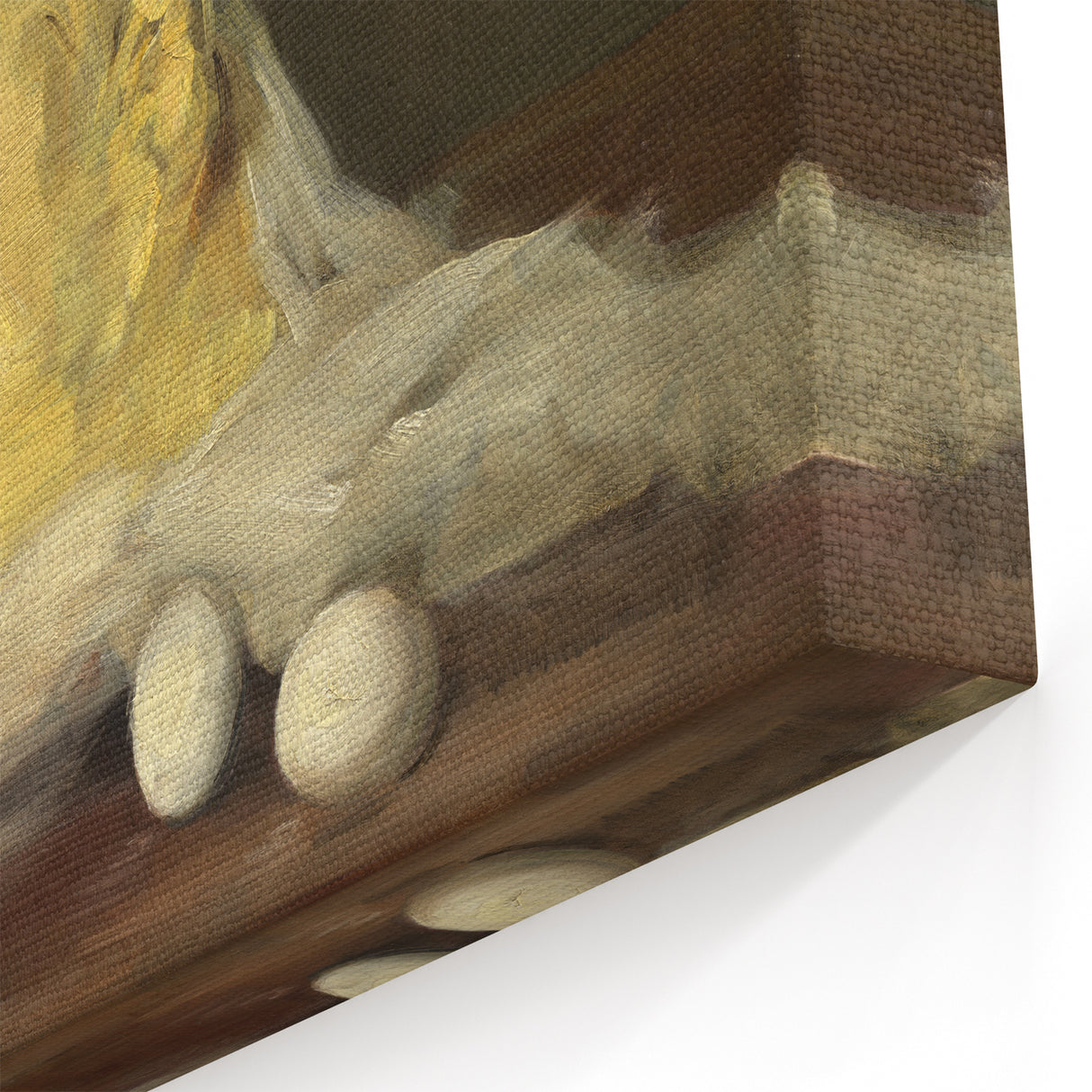 Realism Art Prints - Classical Realism Still Life of Butter and Eggs
