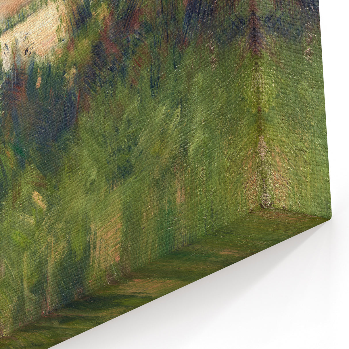 Grassy Riverbank by Seurat: Peaceful Impressionist Landscape Wall Art