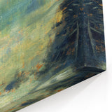 Landscape at Saint-Ouen by Seurat: Soft Impressionist Landscape Wall Art