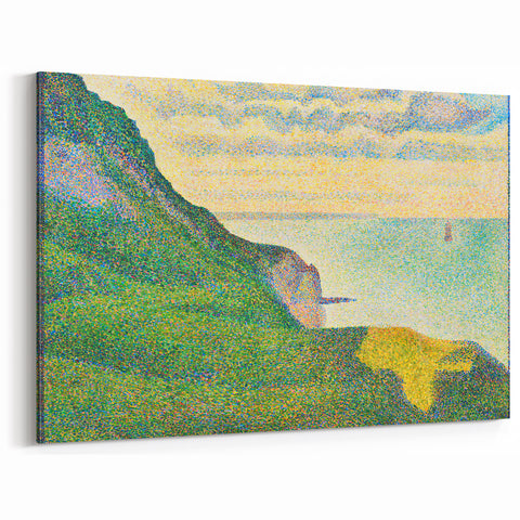 Seascape at Port-en-Bessin by Seurat: Coastal Impressionist Wall Art
