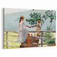 Realism Art Prints - Nostalgic Countryside Scene with Children on Canvas