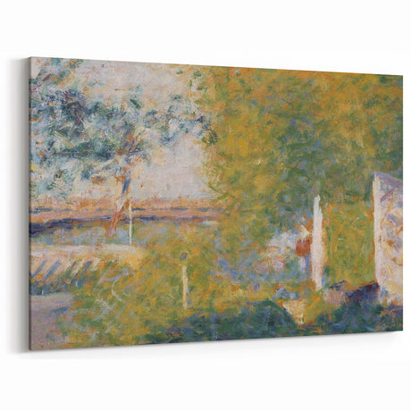 The Bridge at Bineau by Seurat: Soft Impressionist Landscape Wall Art