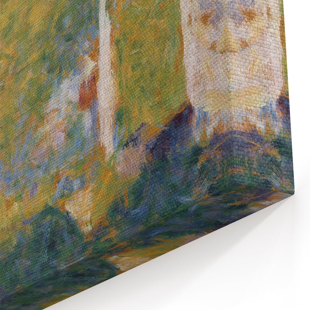 The Bridge at Bineau by Seurat: Soft Impressionist Landscape Wall Art
