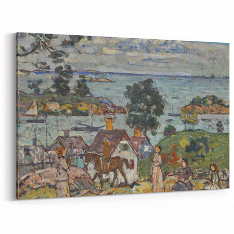 Gloucester Harbor by Prendergast: Colorful Coastal Impressionist Wall Art