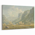 Peaceful Mountain Village Realism Art Print – Fine Art Realism