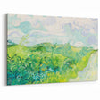 Green Wheat Fields by Van Gogh: Lush Impressionist Landscape Wall Art