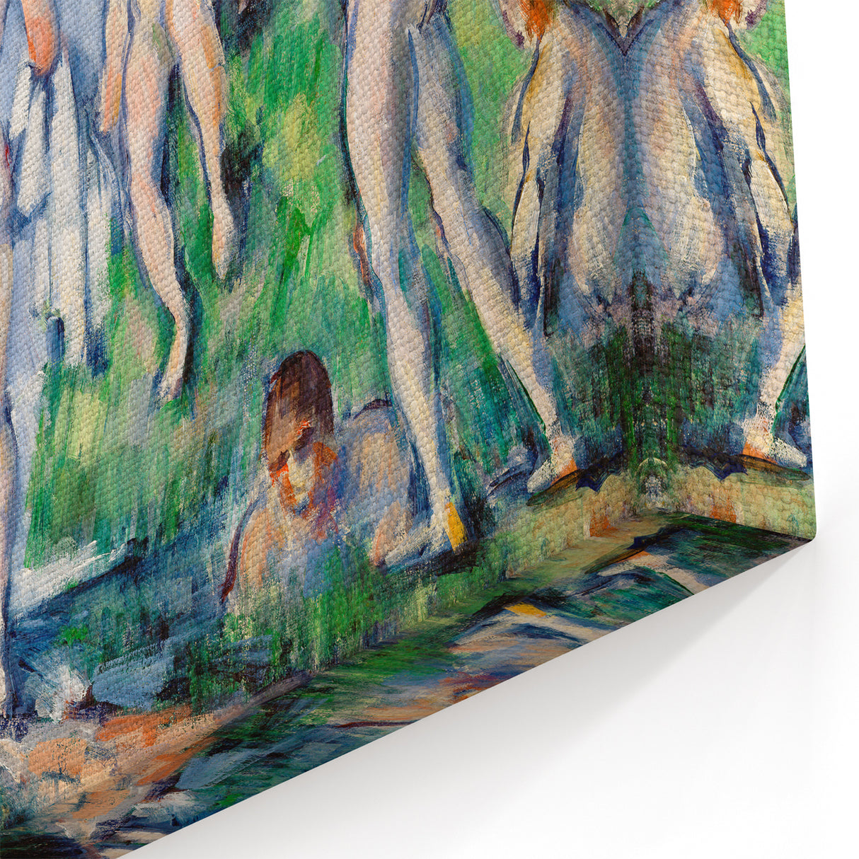 Group of Bathers by Cézanne: Classic Impressionist Figurative Wall Art