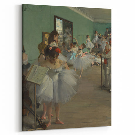 The Dance Class by Degas: Elegant Ballet Studio Impressionist Wall Art