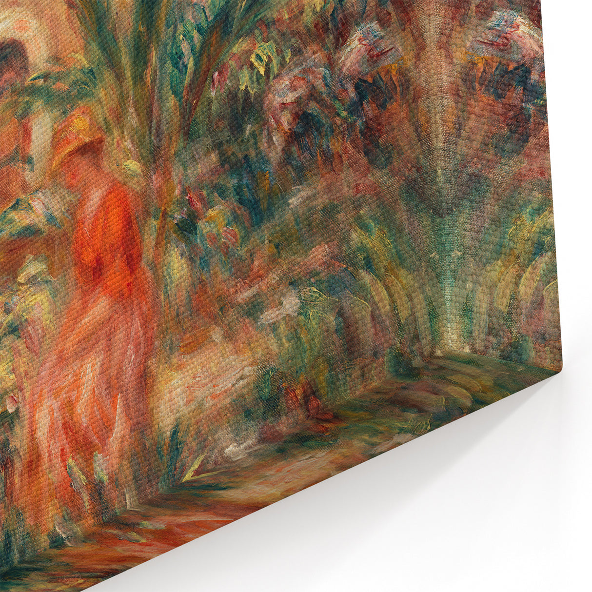 Farmhouse by Renoir: Idyllic Impressionist Garden Scene Wall Art