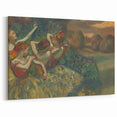 Four Dancers by Degas: Graceful Ballerinas in Pastel Wall Art