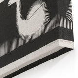 Modern Gazelle Wall Art - Minimalist Black and White Contemporary Decor