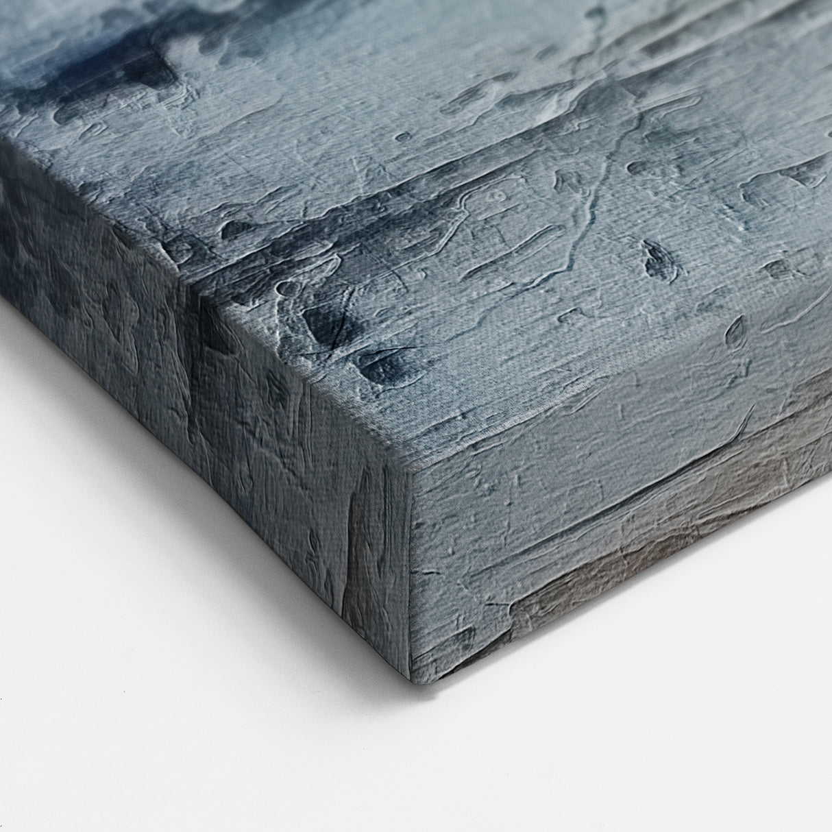 Serene Ocean-Inspired Abstract Strokes - Gray and Blue Wall Art