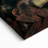 Contemplative Figure Wall Art - Dark Modern Expressionist Decor
