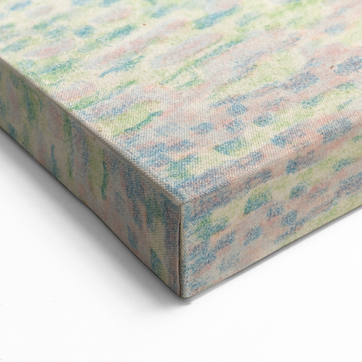 Pastel Seascape Wall Art - Soft Pointillist Evening Harbor Decor