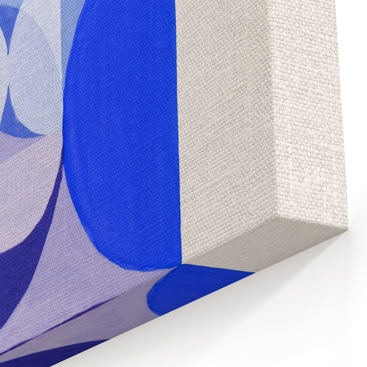 Geometric Blue Abstract Wall Art - Modern Minimalist Decor for Home