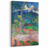 Vibrant Landscape Wall Art - Gauguin’s Nature Scene with Horse Decor