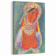 Modern Wall Art - Vibrant Abstract Folk Costume Print for Unique Decor