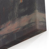 Modern Wall Art - Atmospheric Blue Lake under Black Rock for Tranquil Decor