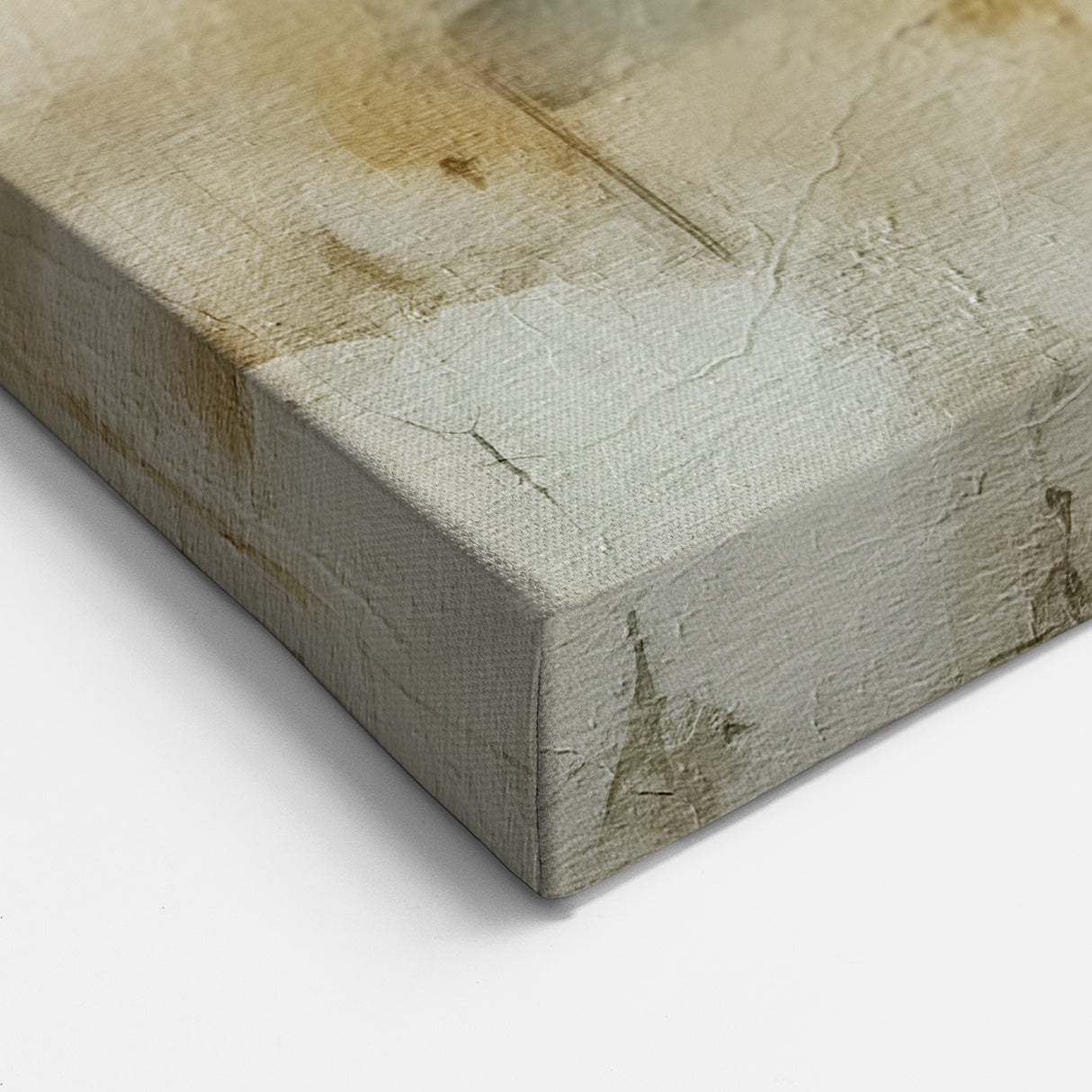 Abstract Line Art in Earth Tones - Strokes and Lines Canvas Wall Art