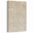 Textured Pebble Abstract Art - Cream and Beige Tactile Canvas Print