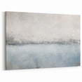 Minimalist Seascape Abstract Art - Calm Blue and Gray Horizon Print