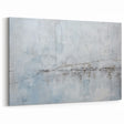 Minimalist Textured Abstract Art - Soft Gray and White Line Print
