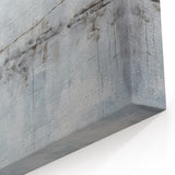 Minimalist Textured Abstract Art - Soft Gray and White Line Print