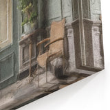 Elegant French Door Canvas Print - European Doorway Wall Art