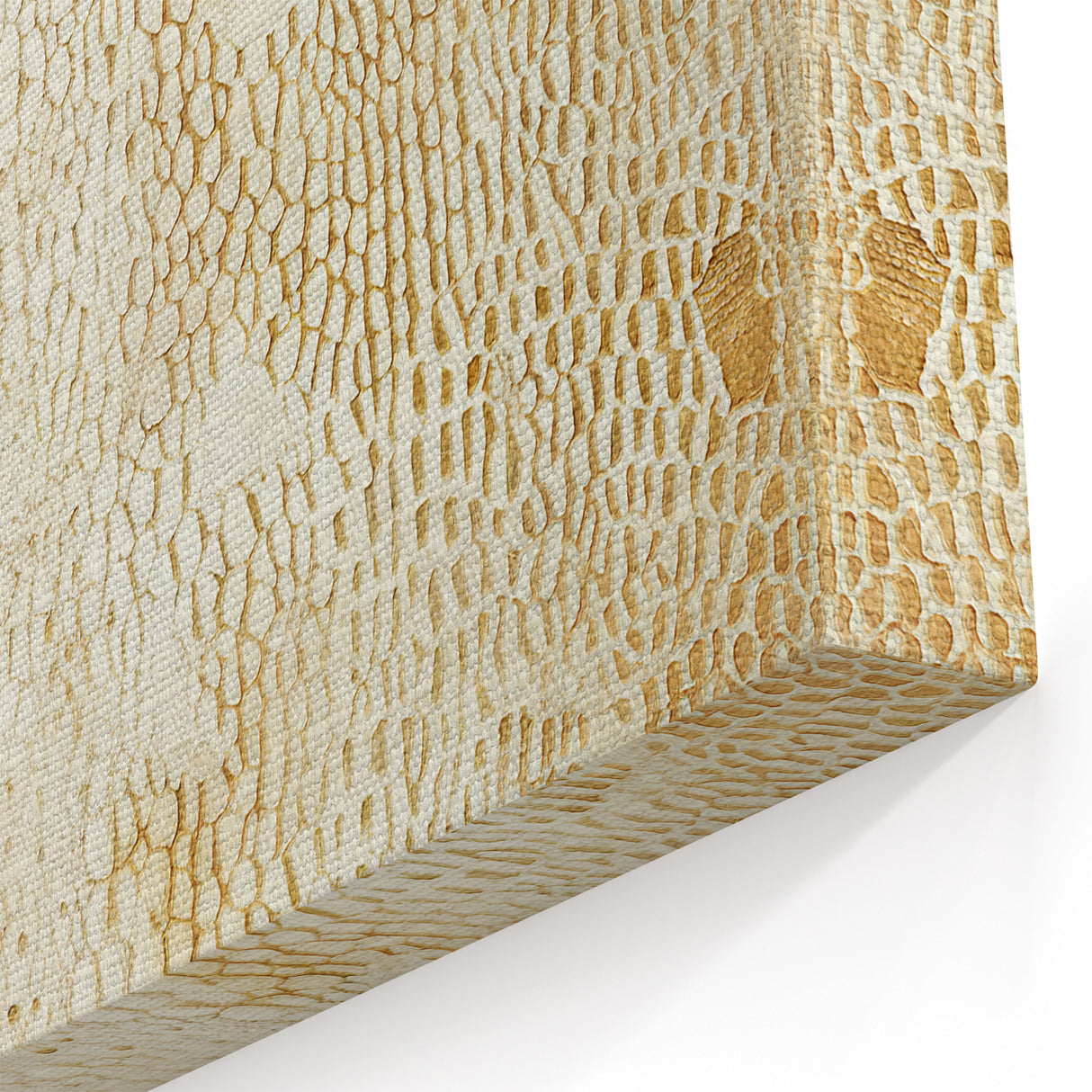 Textured Abstract Line Art - Earthy Beige Canvas Print