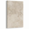 Textured Abstract Line Art - Beige and Cream Organic Canvas Print