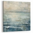 Ocean Breeze Strokes Abstract Line Art – Modern Minimalist Canvas