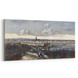 Detailed Realism Art Print of Historic Cityscape View from Sachsenhausen