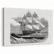Majestic Realism Art Print of H.M.S. Daedalus and Sea Serpent – Classical Nautical Wall Art