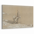 Realism Art Print - Looking Out by Winslow Homer, Nautical Scene