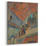 Realistic Wall Art - In Front of the House by Konštantín Bauer, Urban Scene