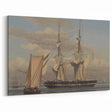 Neoclassical Naval Brig at Anchor Print - Maritime Art by Eckersberg