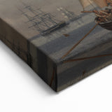 Neoclassical Naval Brig at Anchor Print - Maritime Art by Eckersberg
