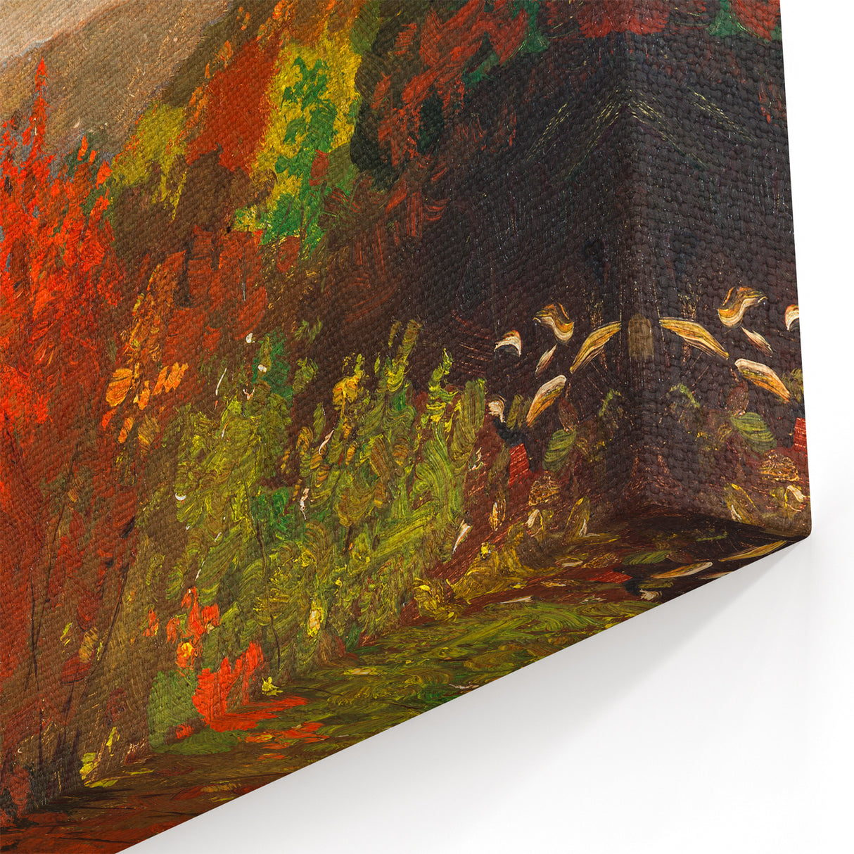 Realism Art Print - Autumn Treetops by Winslow Homer, Fall Landscape