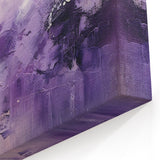 Dreamy Purple and Lilac Abstract Art - Textured Brush Strokes Canvas