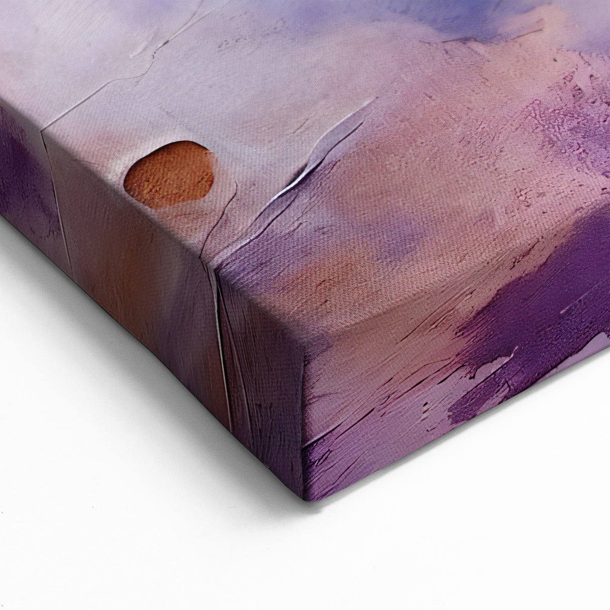 Ethereal Purple Mist Abstract Art - Dreamy Brush Strokes Canvas Print
