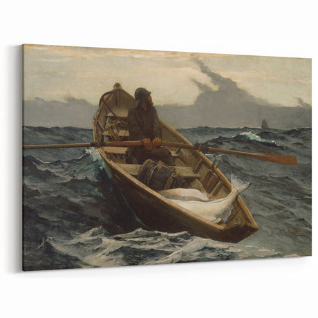 The Fog Warning Realism Art Print - Maritime Seascape Canvas Decor