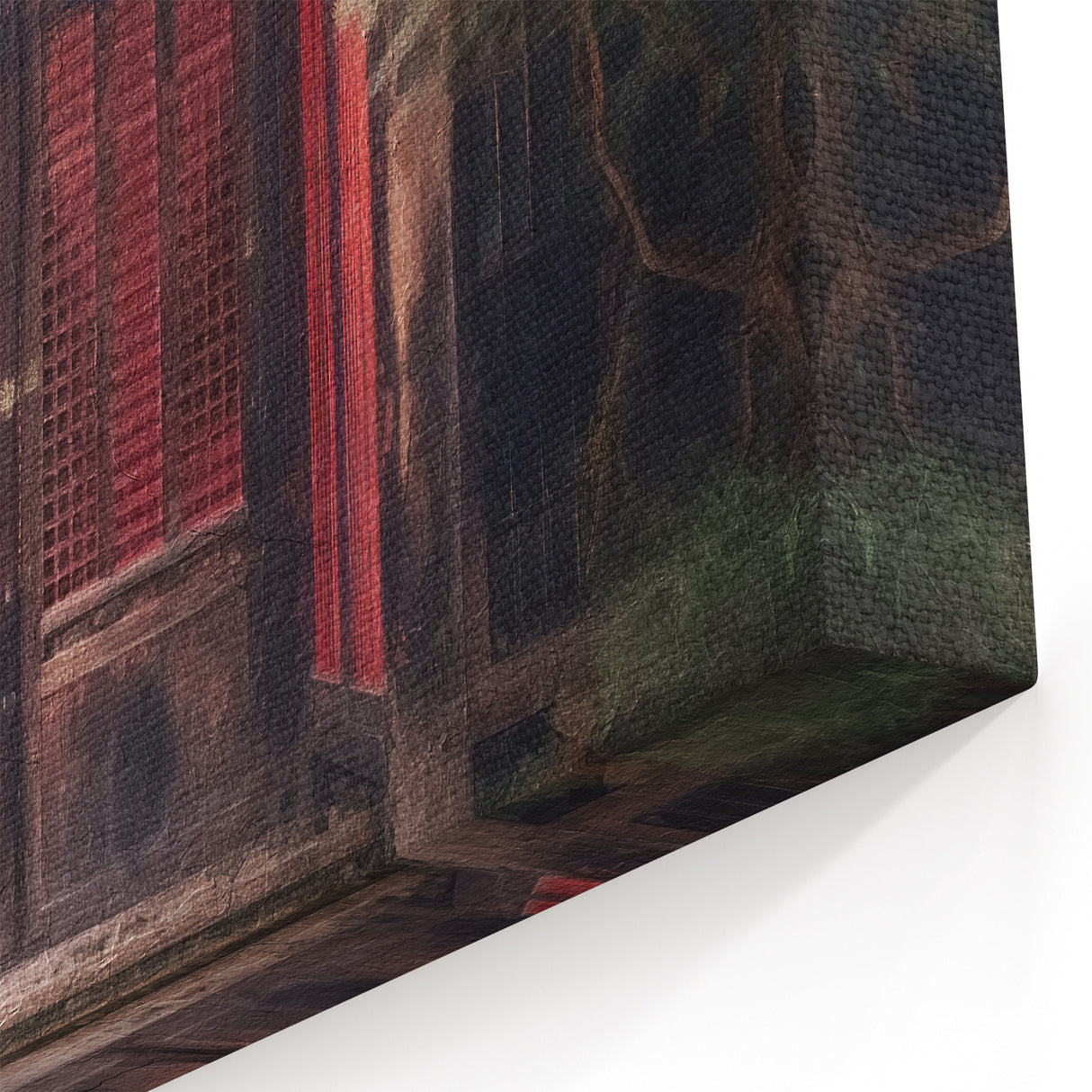 Japanese Lattice Gate Art - Traditional Zen Garden Entrance Print