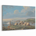 Historical Realism Art Print of Louisburg Lighthouse Coastal Scene
