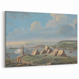 Historical Realism Art Print of Louisburg Lighthouse Coastal Scene