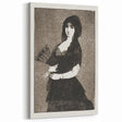 Impressionism Wall Art - Mysterious Woman in Black - Classic Art Etching Print