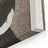 Impressionism Wall Art - Mysterious Woman in Black - Classic Art Etching Print