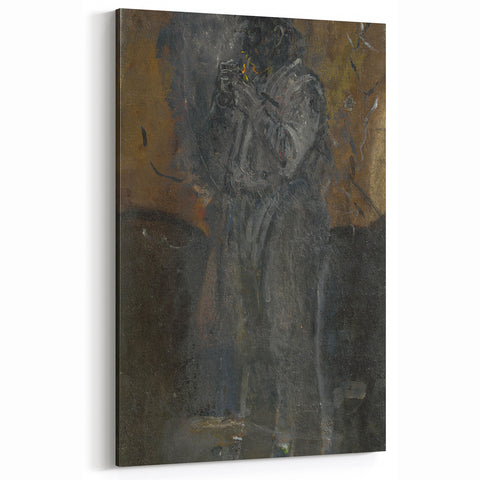 Impressionism Wall Art - Mysterious Figure of a Man - Dark Moody Art Print